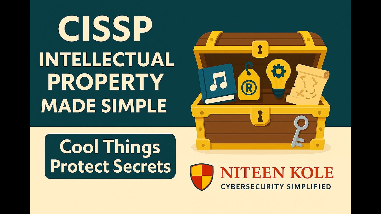 CISSP Intellectual Property Explained: Copyright, Trademark, Patent & Trade Secret Made Simple