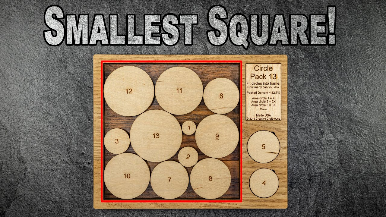 Fitting all 13 Circles into the Smallest Possible Square!?