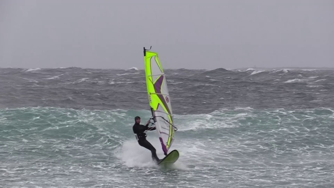 Windsurfing at Alnes, December 30th 2016