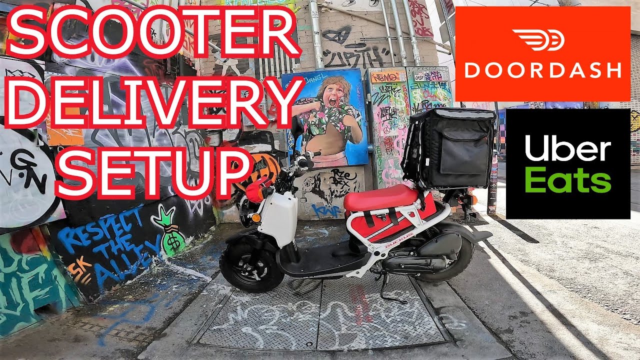 Everything I use for FOOD DELIVERY on my HONDA RUCKUS SCOOTER for Doordash and Uber Eats