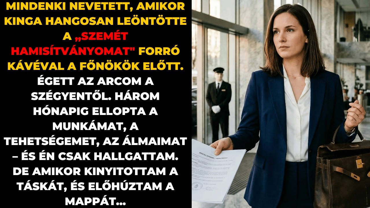 A kollégám kávét öntött a 