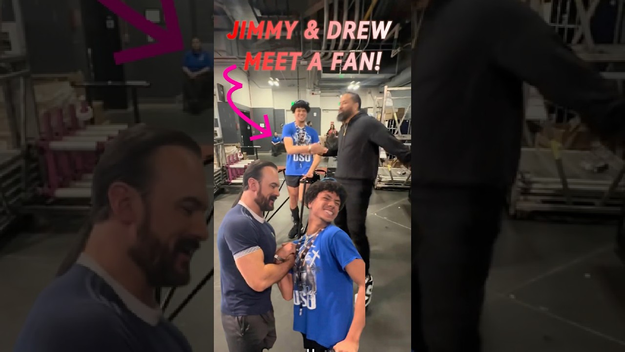 Jimmy Uso & Drew McIntyre MEET Their BIGGEST FAN!😳😍