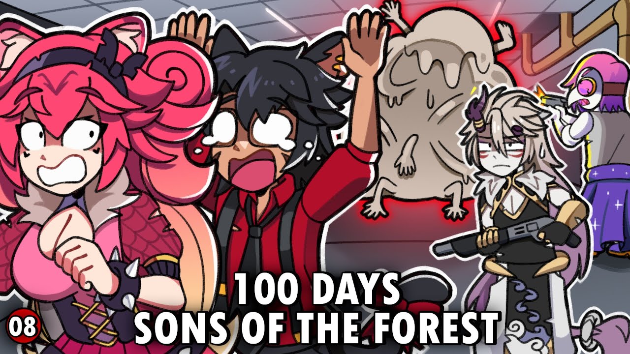 🔴100 Days Sons of the Forest with @LeizuShen @LunariaEN @Taiga_Chama DAY 71 TO 80