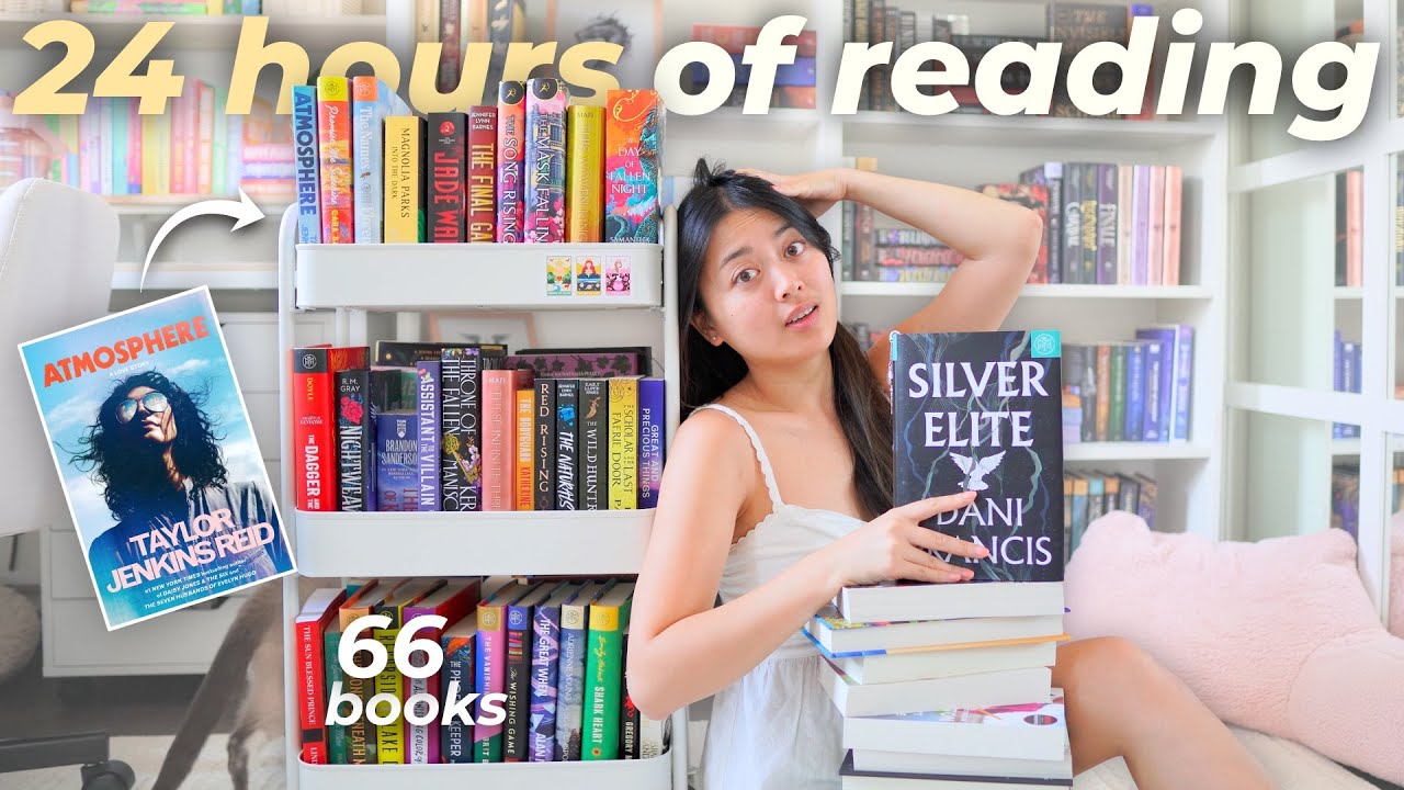 I read for 24 hours straight (attempting to finish my entire physical tbr) 📚⭐️