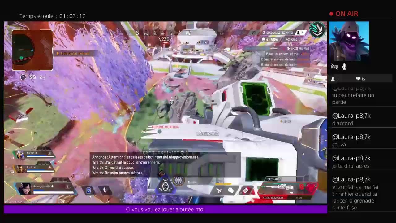 Venez joué avec moi sur apex légende