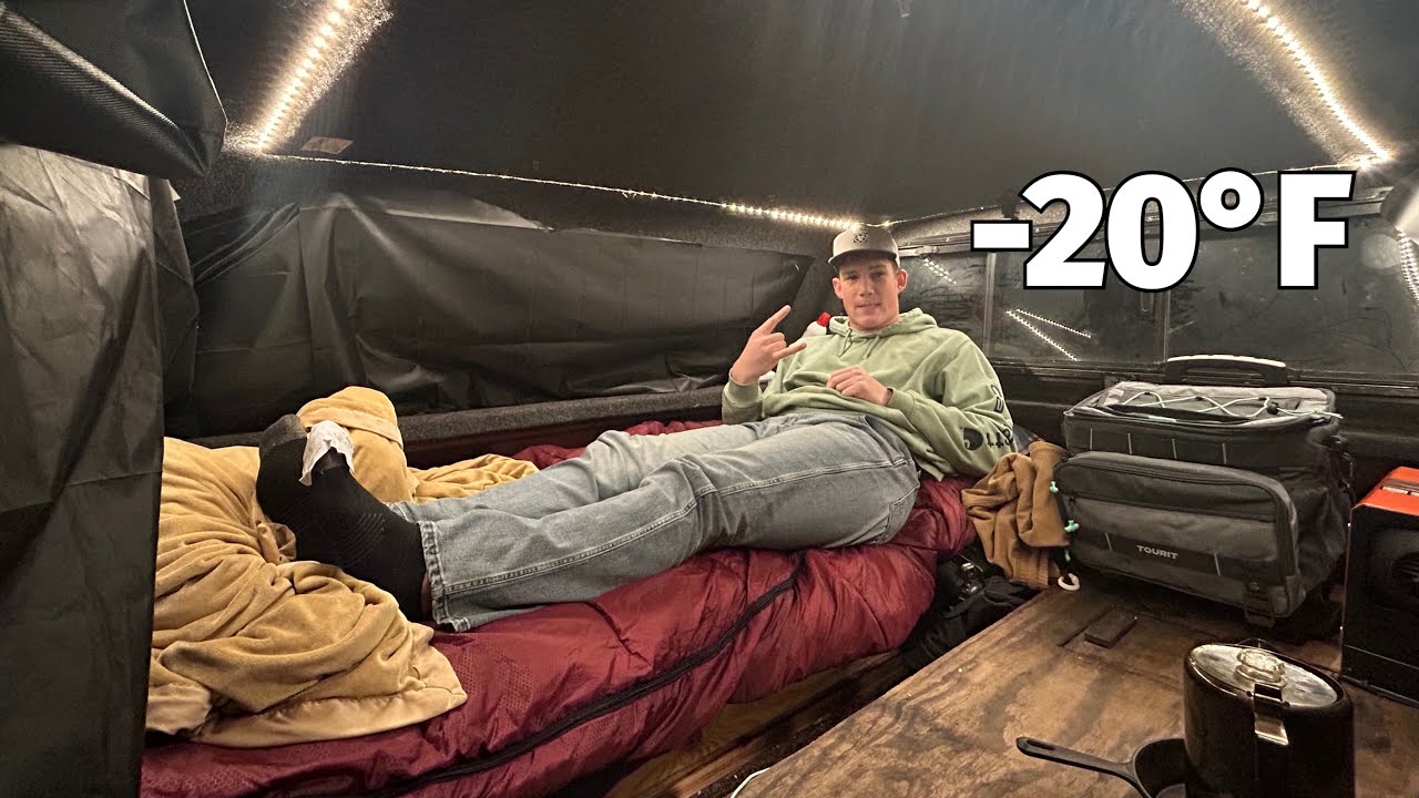 Winter Truck Camping In -20°f (Didn’t Go As Planned)