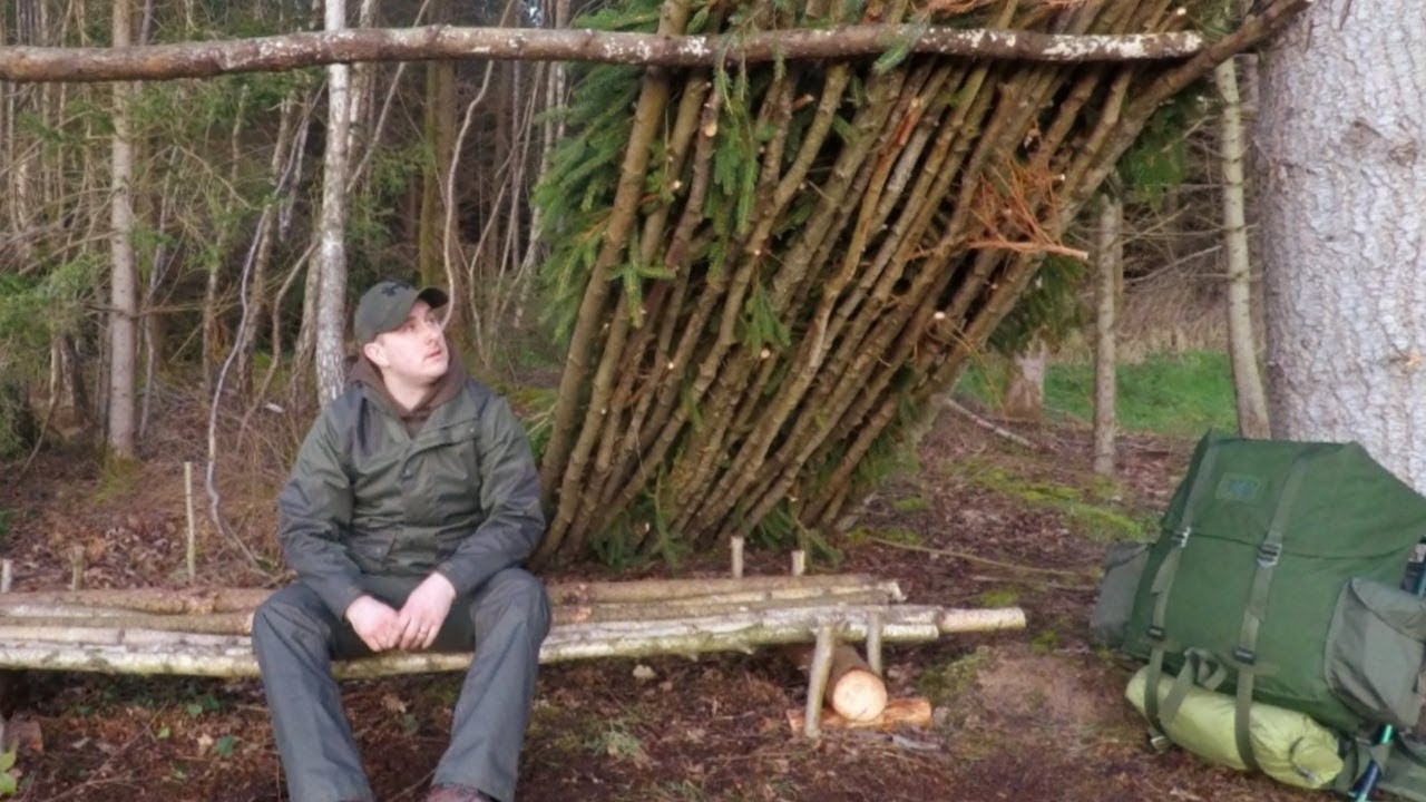 Bushcraft Shelter Build & Overnight Camp | Part 1