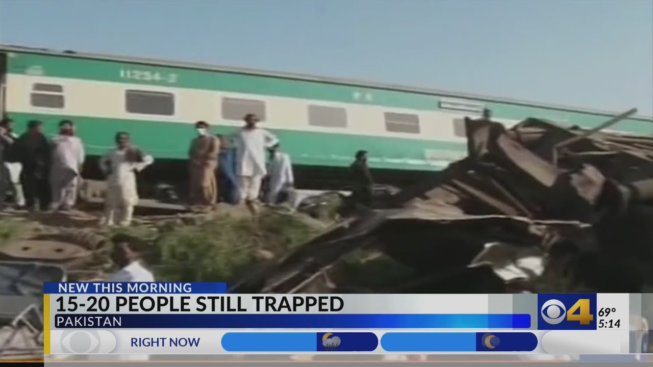 Dozens killed after train collision in Pakistan
