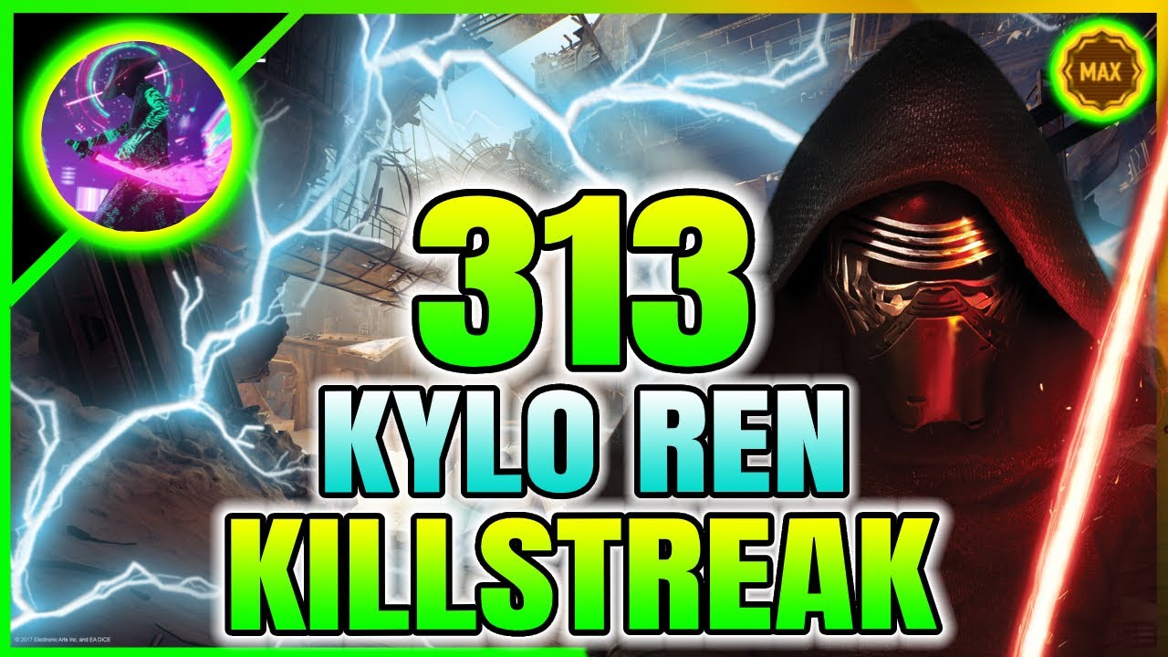 313 KYLO REN KILLSTREAK ON JAKKU  (SUPREMACY WORLD RECORD) | Star Wars Battlefront II | PS5
