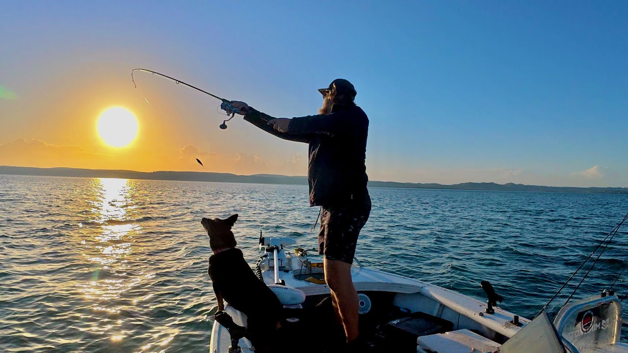 Southern Moreton Bay has it all! Trevally on Stickbaits, Reefies and a Feed of Flathead.