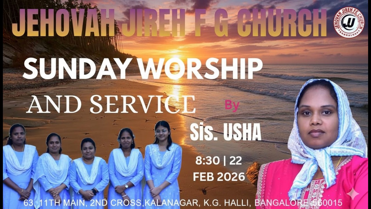 LIVE:| Sunday Worship Service | By Sis. USHA | Rev.M. Daniel Deskar.