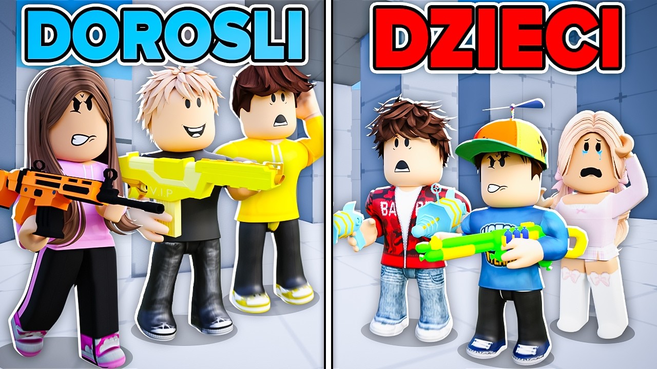 DOROŚLI 🧔&zwj;♂️ vs. DZIECI 👶 w ROBLOX RIVALS!