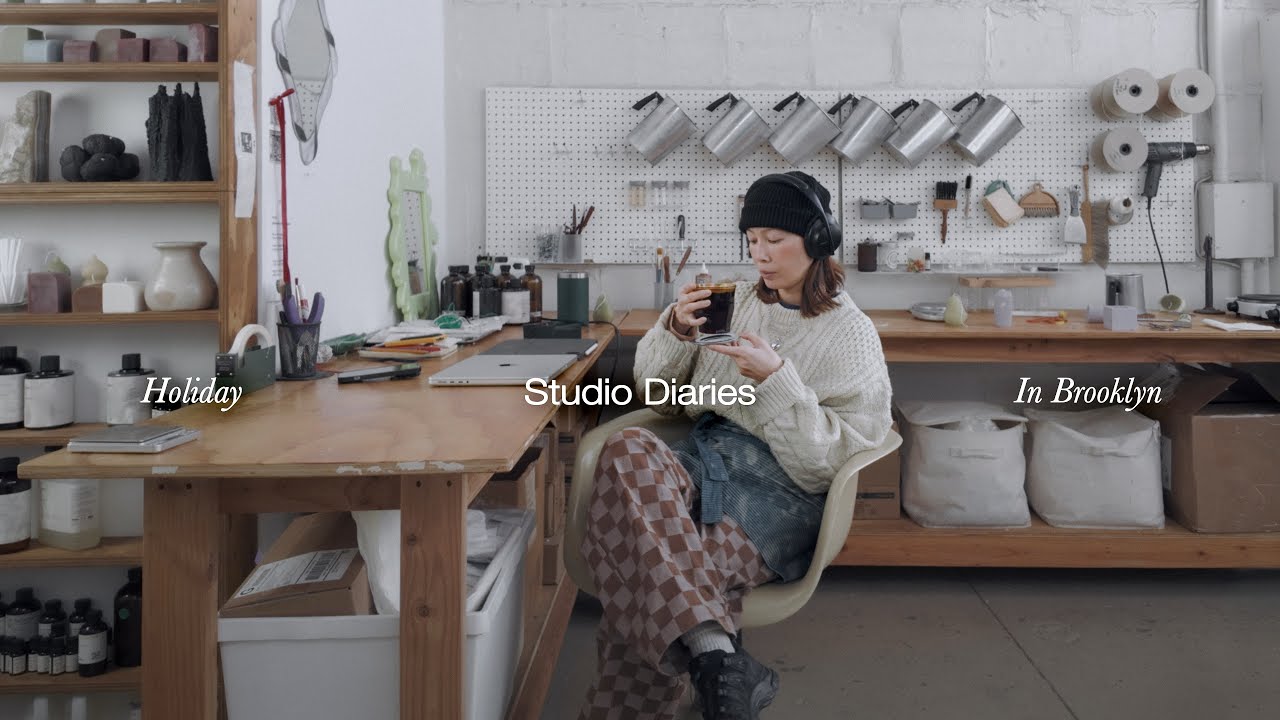 뉴욕 브이로그ㅣ연말 작업실의 기록 A busy holiday in the brooklyn studio