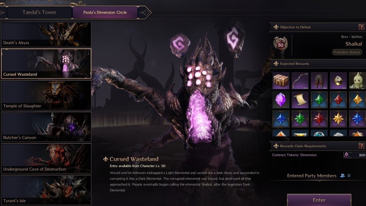 Throne & Liberty - Cursed Wasteland Dungeon - SNS/Wand Tank