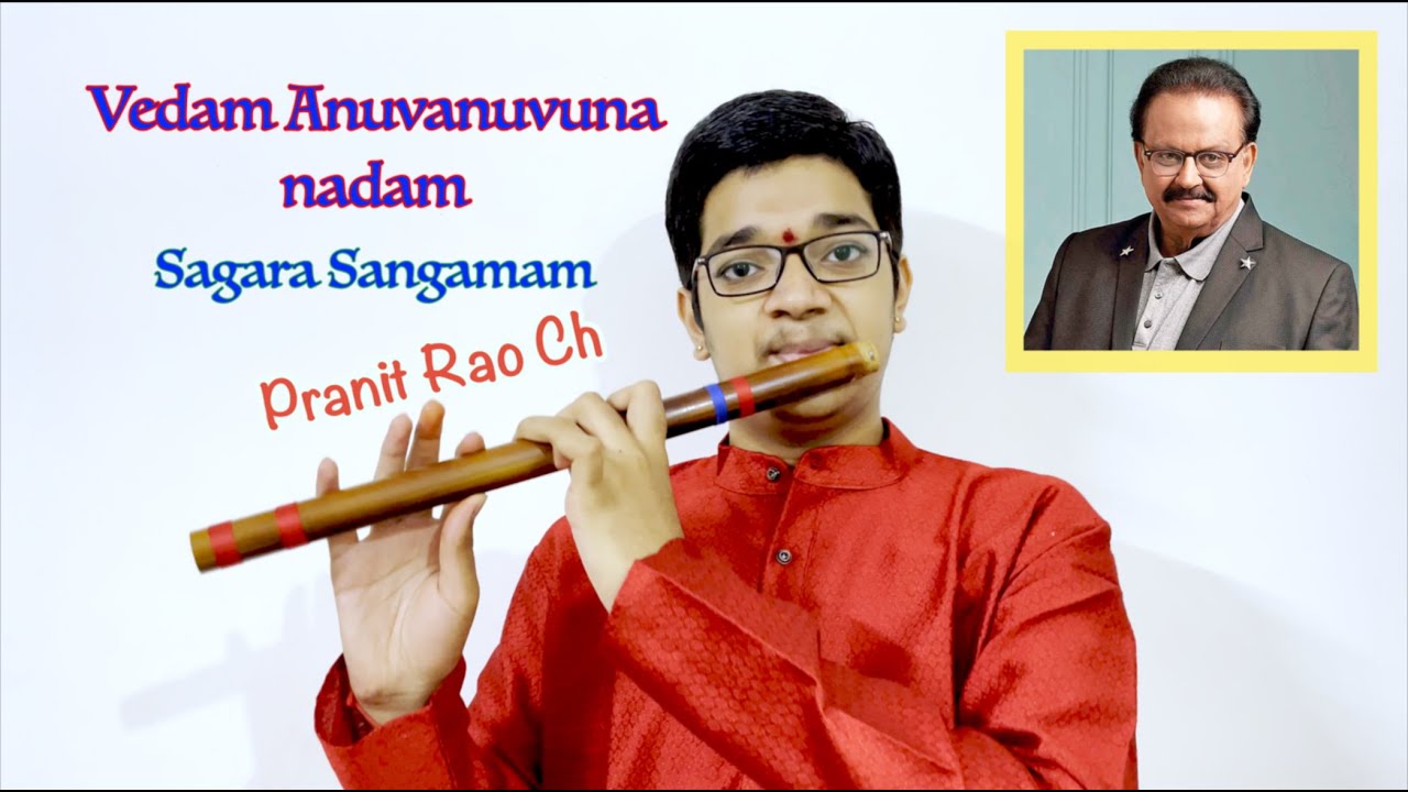 Vedam Anuvanuvuna Nadam | Pranit Rao Ch | Flute | Sagara Sangamam |