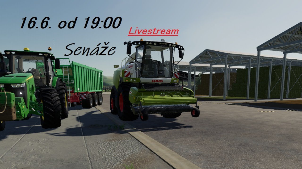FS19, Multiplayer Livestream Agro Synkov  - senáže na mapě JZD Vidhostice CZ