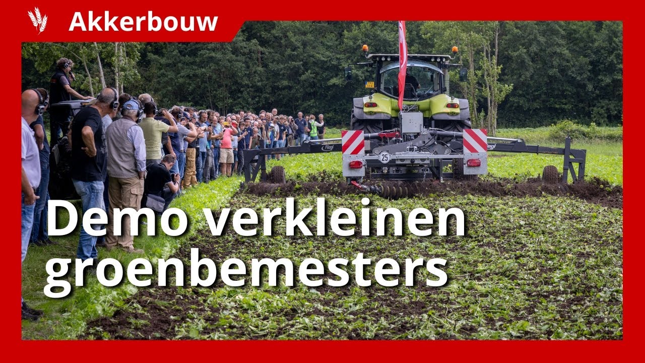 Demonstratie verkleinen van groenbemesters