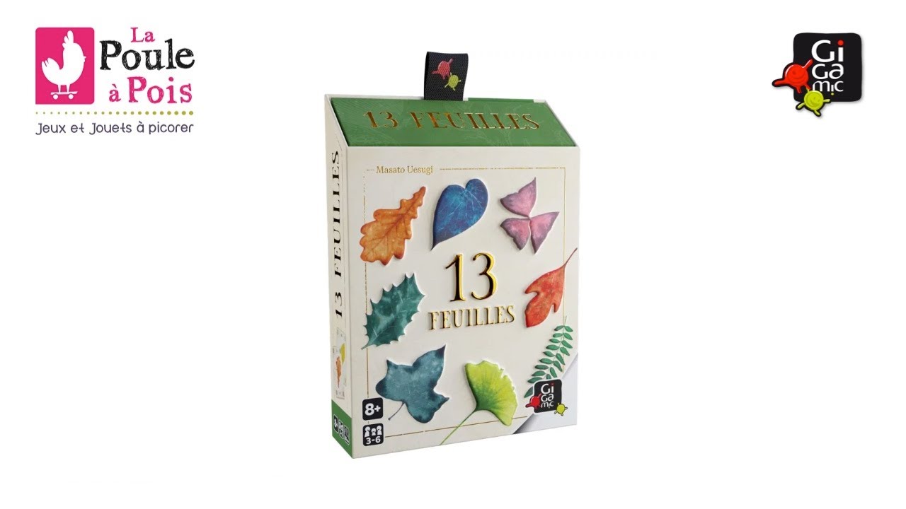 Jeu 13 feuilles - Gigamic - jeu de cartes pour jouer &agrave; partir de 3 joueurs d&egrave;s 8 ans.