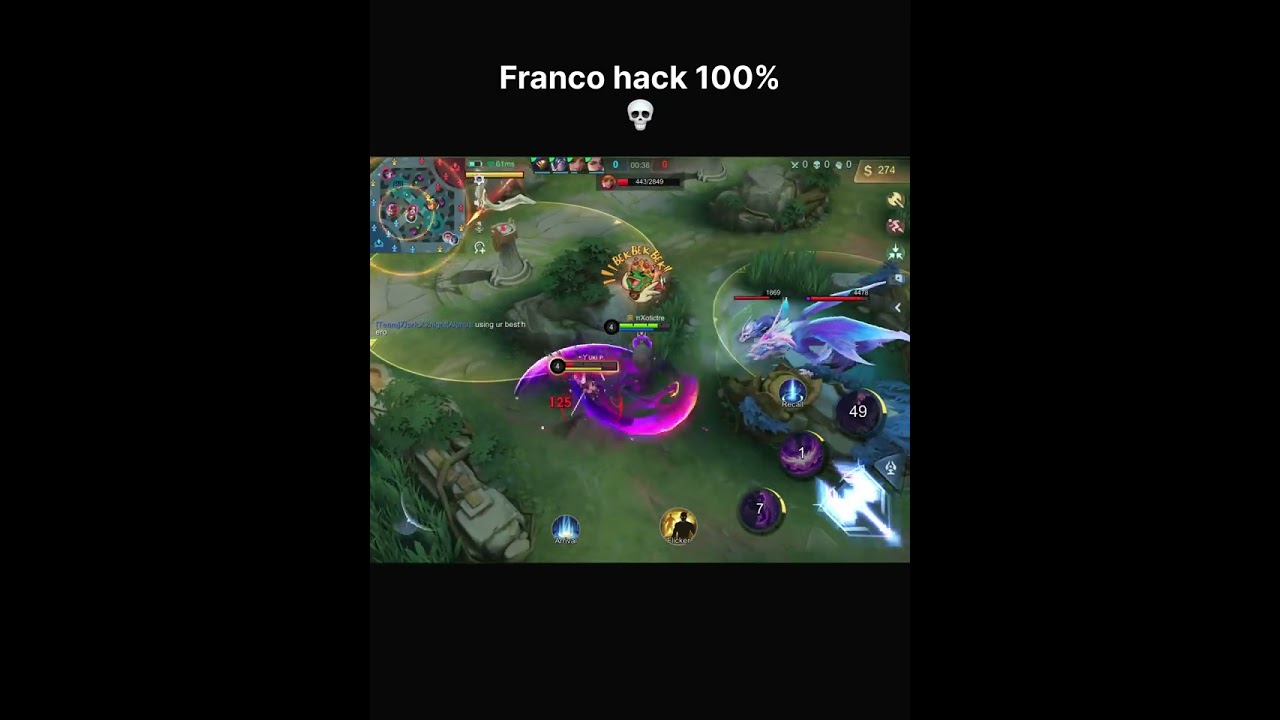 Franco hack 100% 💀 #mlbbshorts #fypシ #mlbbm5 #mlbbesports #reels #meme #mobilelegends #franco #mlbb