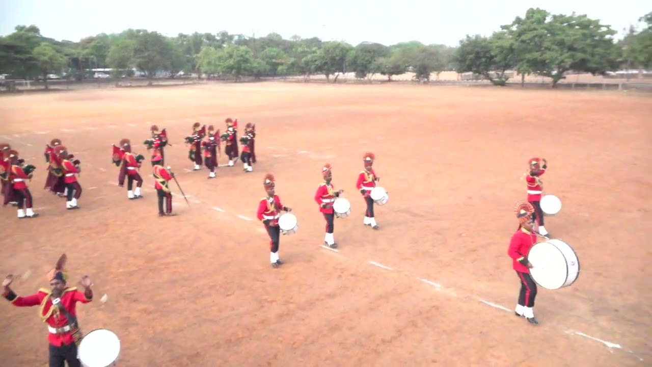 TAMILNADU POLICE BAGPIPE BAND DISPLAY PRACTICE..