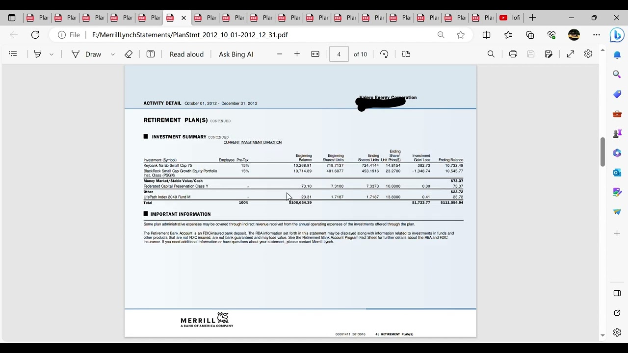 My 401K journey over 20 years