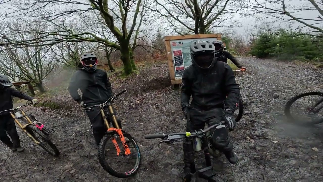 First ride back. Dyfi Bikepark. 