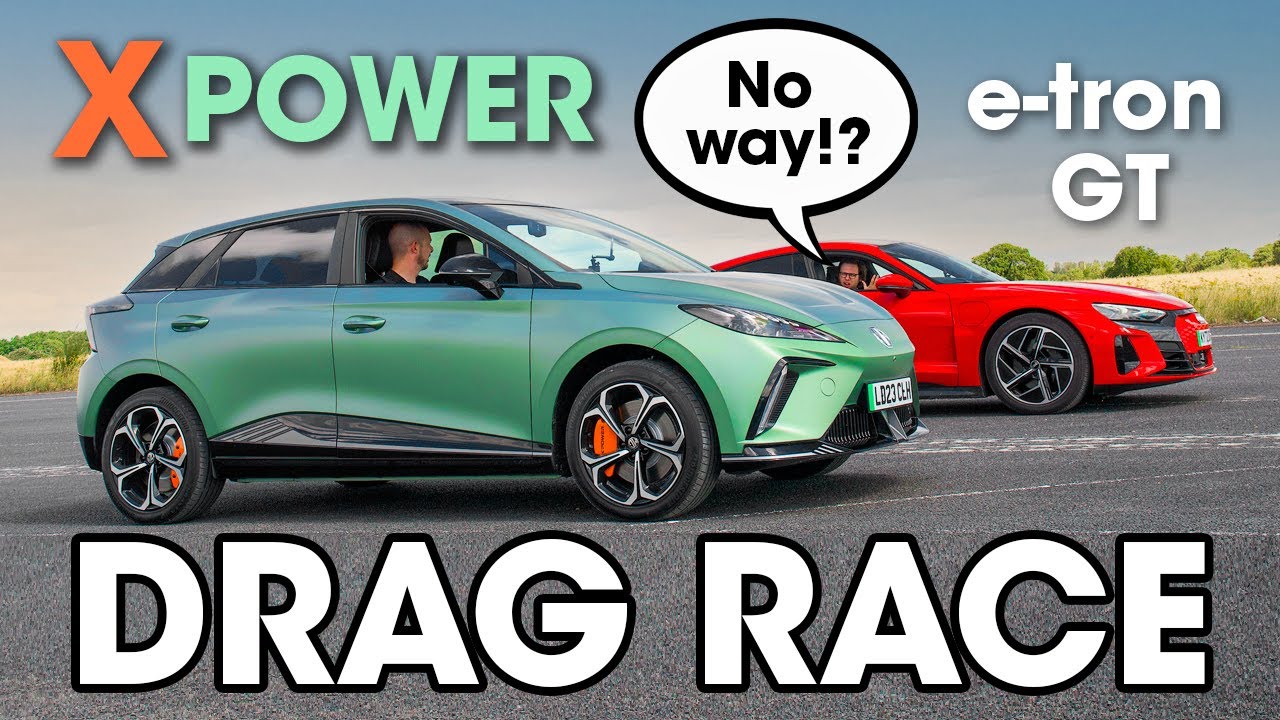Обзор НОВОГО MG4 XPower — плюс DRAG RACE с Audi e-tron GT! | What Car?