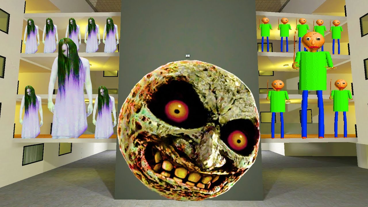 When Kayako Saeki, Termina And Baldi in the Hole NEXTBOT GMOD #gmod #nextbots
