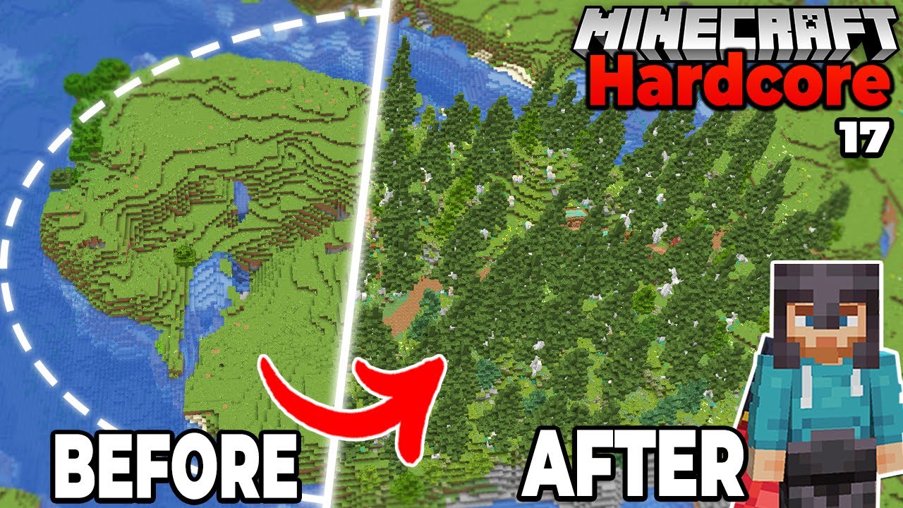I Built the BIRCH FOREST UPDATE in Hardcore Minecraft 1.19 Survival (#17)