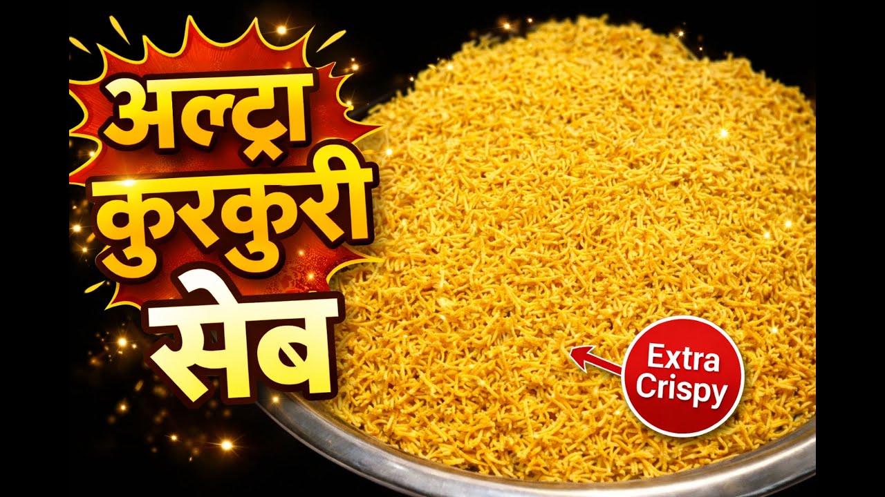 ⚠️ 5 मिनट में अल्ट्रा कुरकुरी बारीक सेव | Bareek Sev Recipe | Sev Recipe at Home