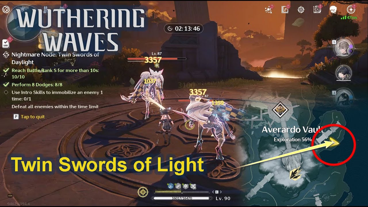 Intro skill to Immobilize Enemy | Dream Patrol Twin Swords of Light | Wuthering Waves 2.0