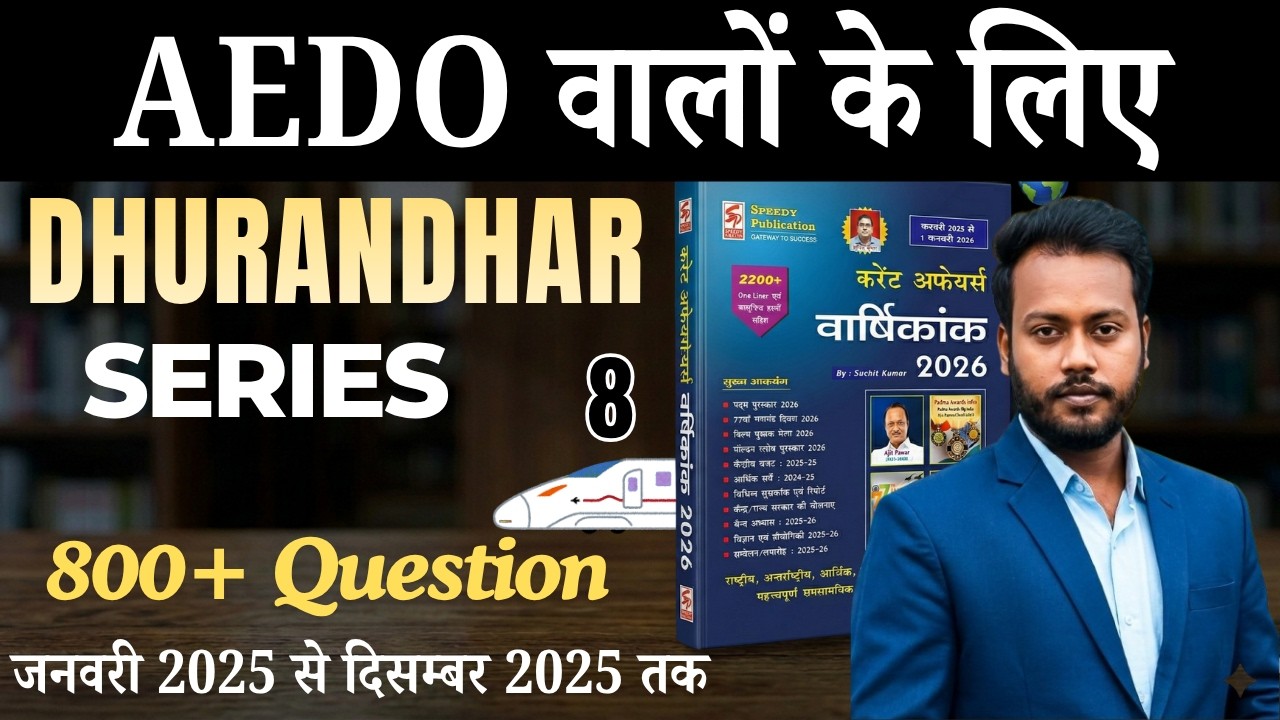 Objective Current Affairs 2025–26 | Bihar SI, Daroga, Police, BPSC | 100+ Most Important MCQs
