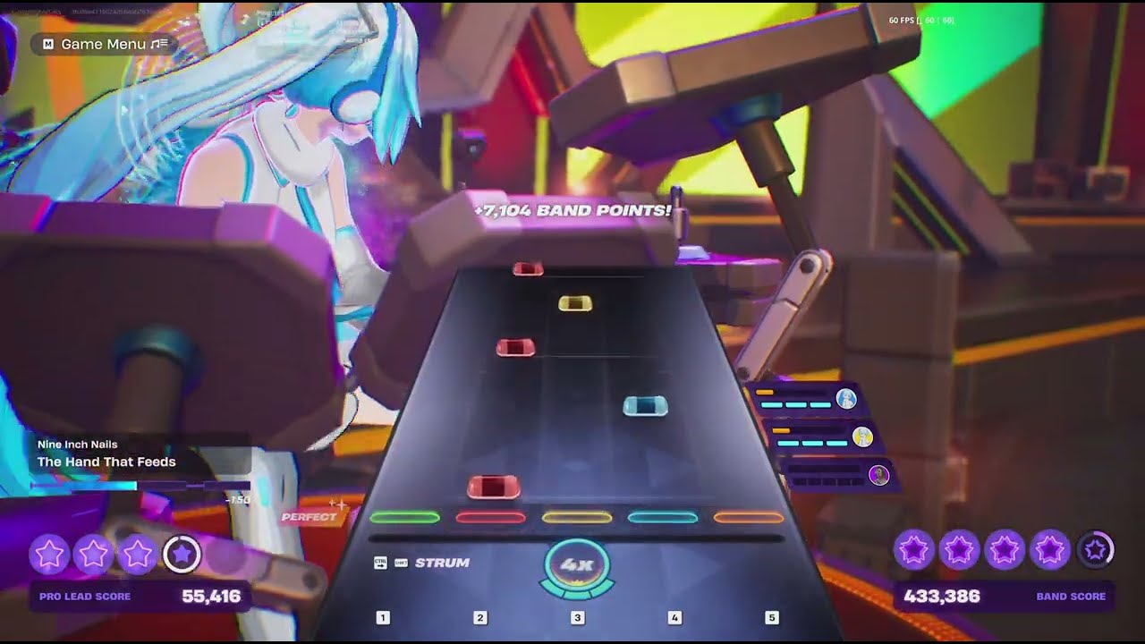 Expert Pro Lead 100%-The Hand That Feeds by Nine Inch Nails on Fortnite Festival