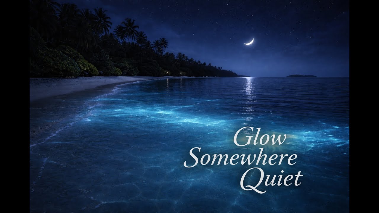 Bioluminescent Ocean Night 🌊 10 Hour Glowing Maldives Water for Sleep, Relaxation & Stress Relief