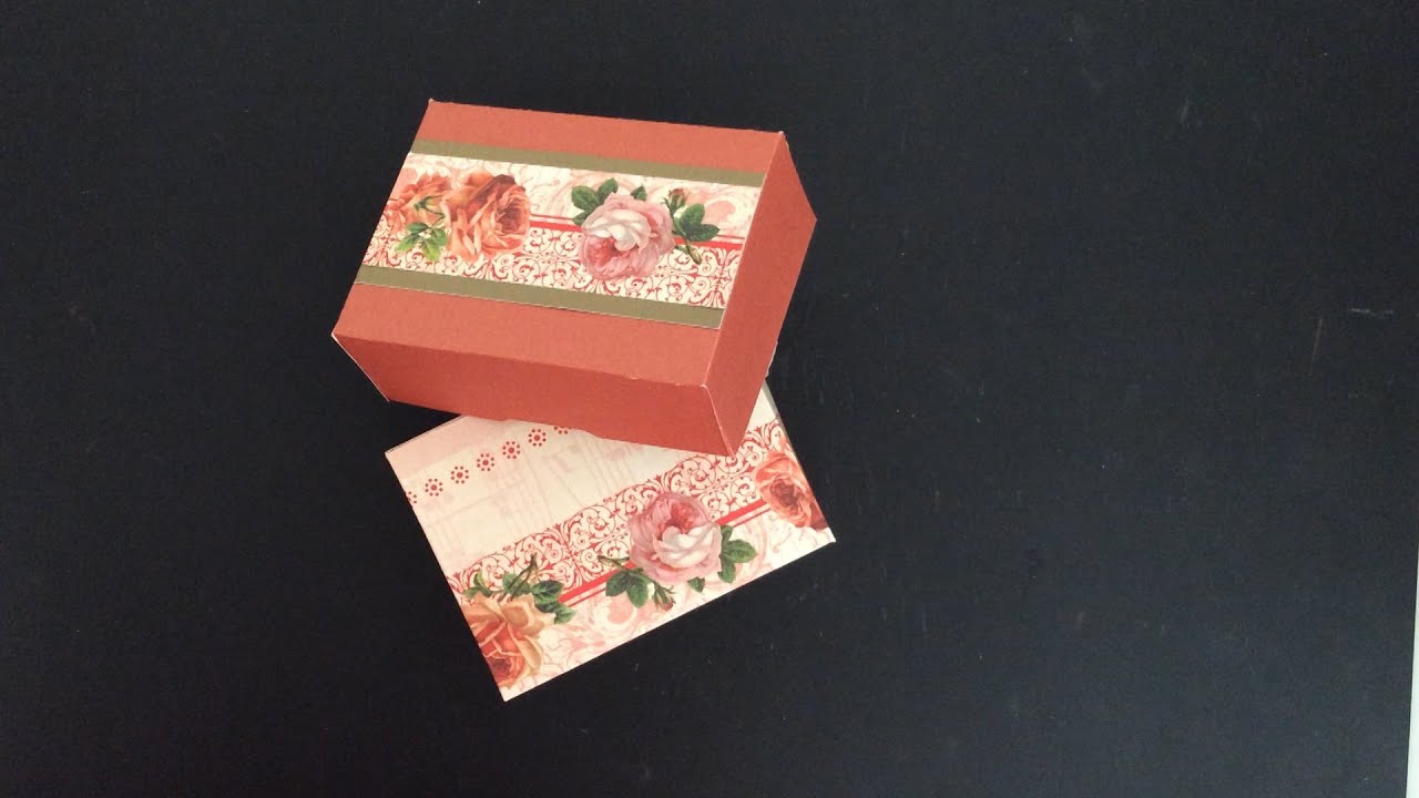 CARDSTOCK BOX TUTORIAL - PERFECT FOR SOAP