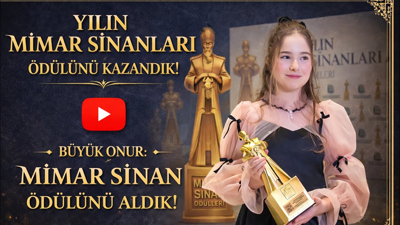 MİMAR SİNANLILAR ÖDÜLÜNÜ ALDIM! BÜYÜKGURUR 🏆 #ebrar #trent #ödül  #oyun@PrensesLinaTv 