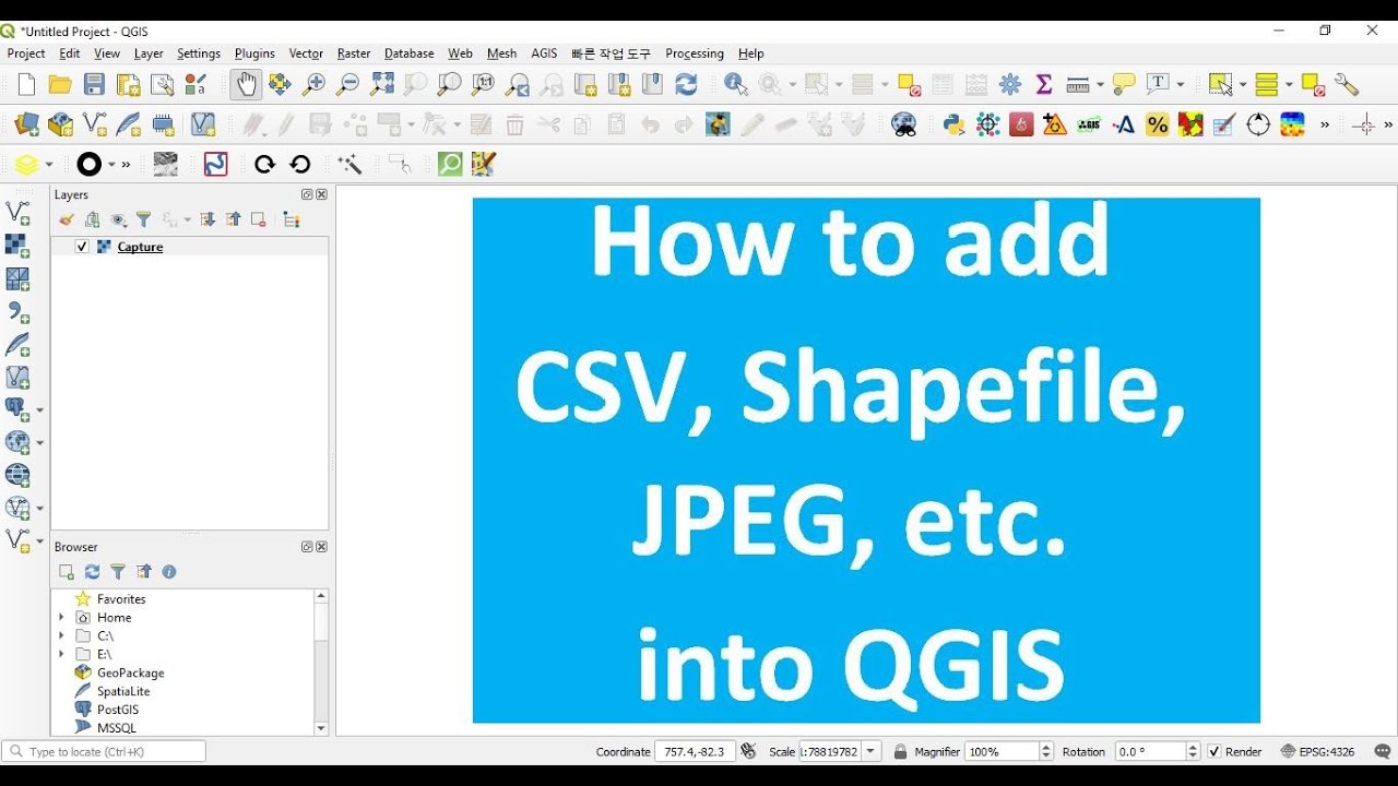 How To Add Data Of Different Formats Into QGIS