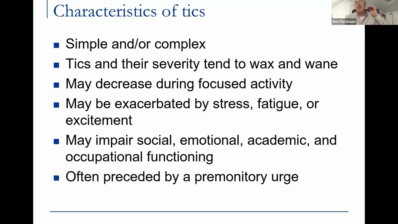 Understanding Tourette Syndrome in Youth: From Initial Diagnosis through Treatment 01.28.26