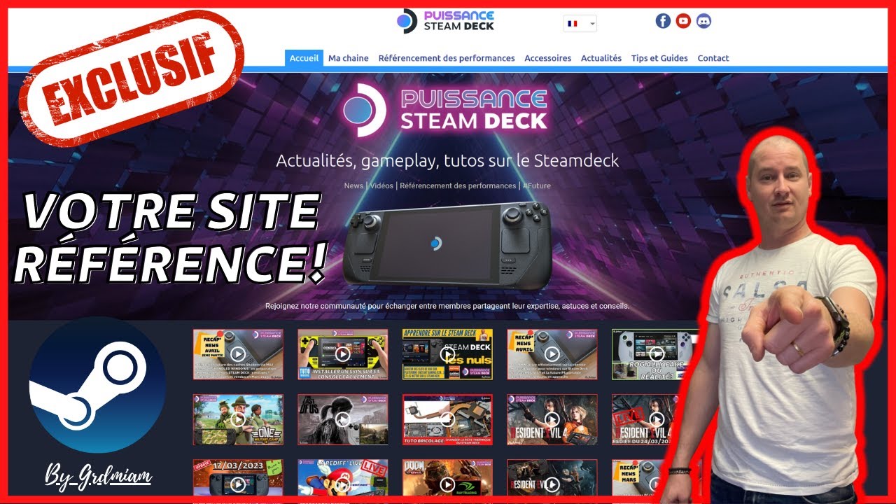 PUISSANCESTEAMDECK.COM, Le site!