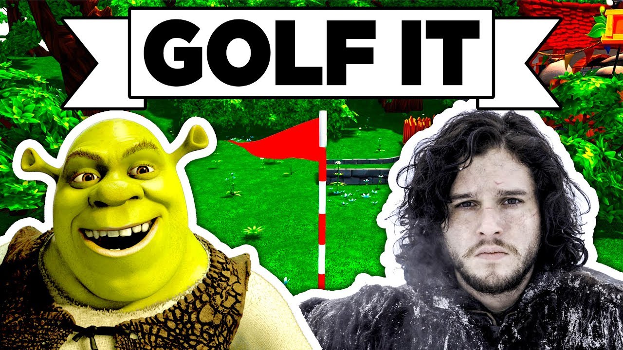 Golf It! - 👹 SHREK CAMEO IN LEAKED GAME OF THRONES FINALE?! (Multiplayer Gameplay / Let's Play)