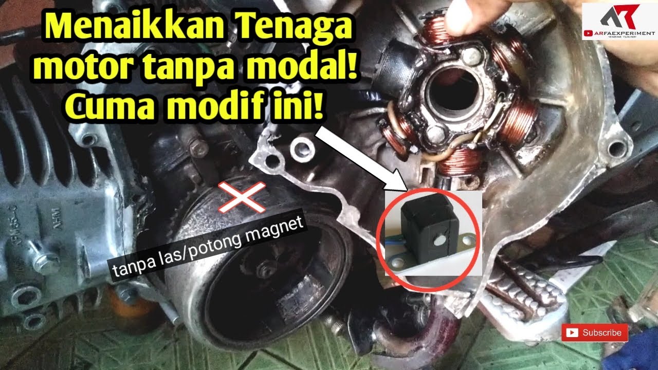 Modif tanpa modal, Cuma Rubah ini bisa bikin ++Kencang! | Setting pengapian tanpa Potong/Las magnet