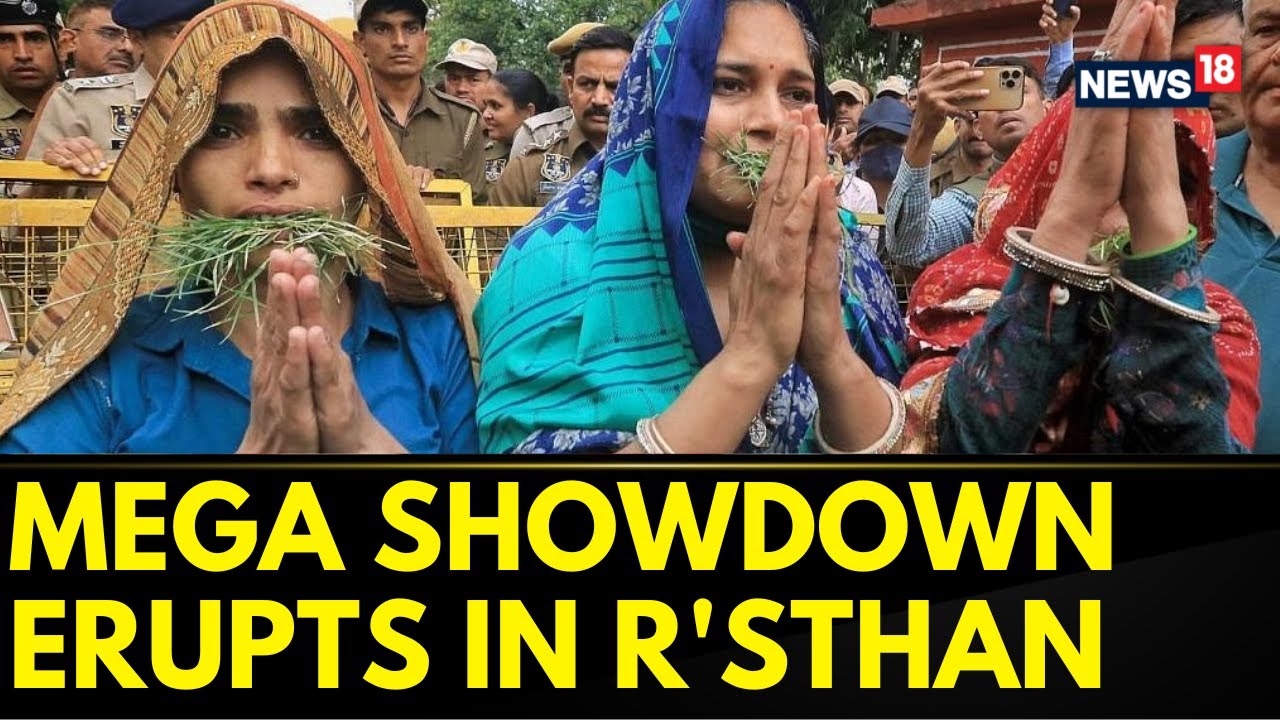 Rajasthan News | A Showdown Erupts In Jaipur As The Protesters Clash With Cops | Latest News