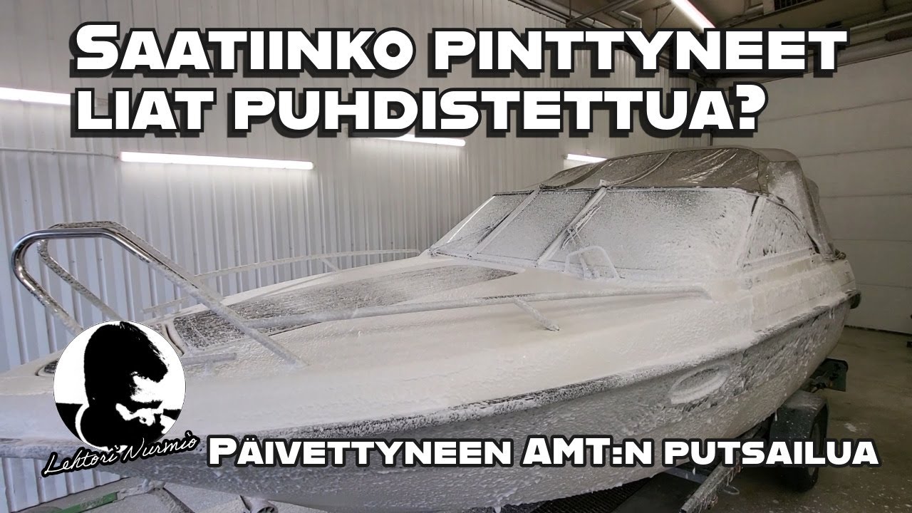 Testailtiin eri puhdistusmenetelmiä veneeseen