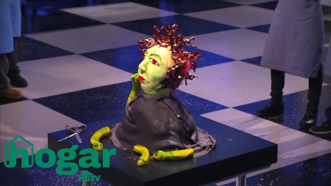 El mejor pastel terrorífico inspirado en Medusa | Guerras de Halloween | Hogar HGTV
