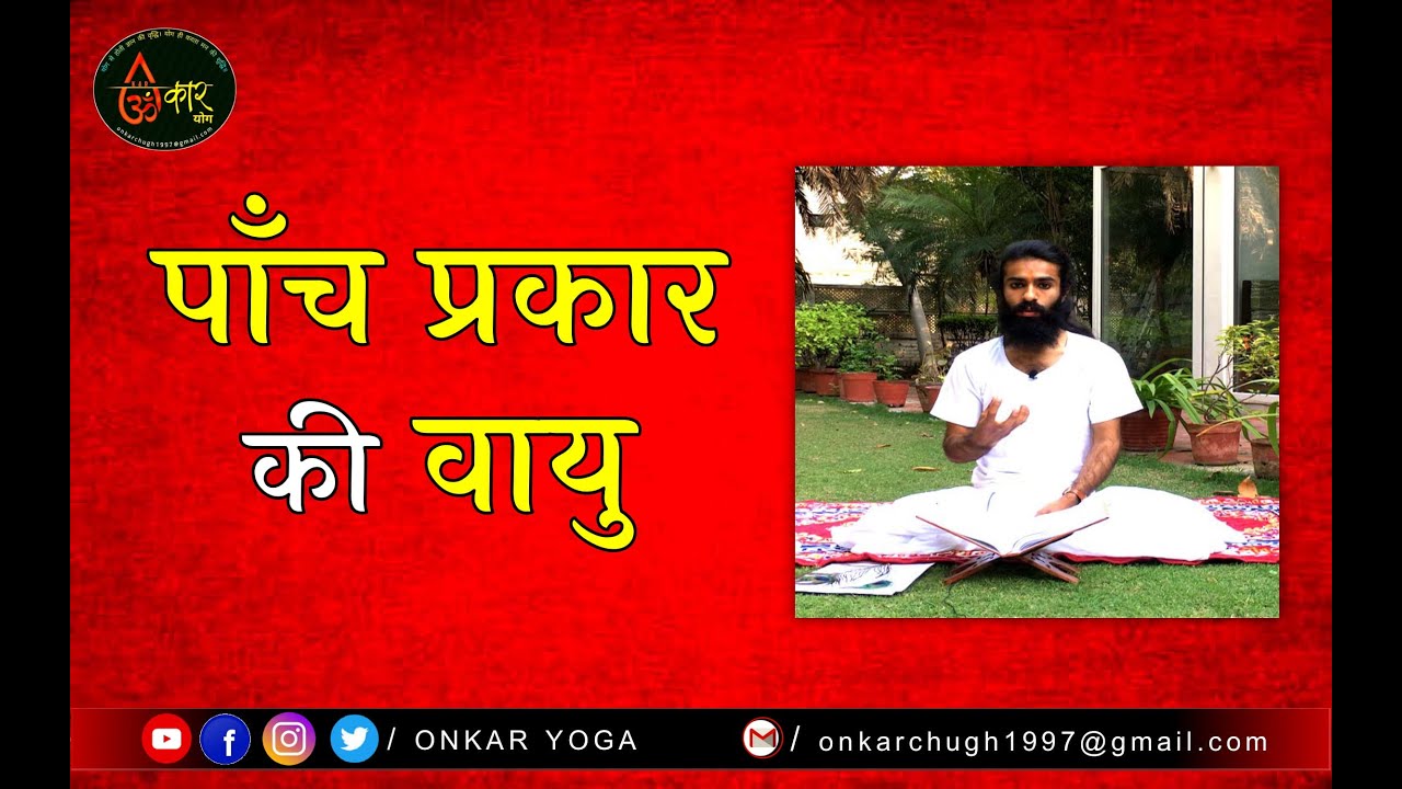 #पंचवायु l  प्राण, अपान, समान, व्यान, उदान Five types of Air in our body l #Panchvayu #Pranayam