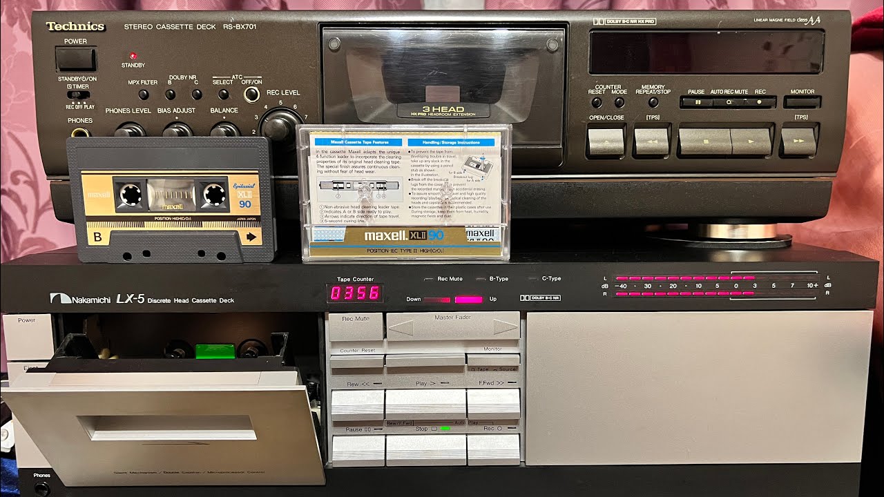Насколько хорош Nakamichi? LX5 супротив Technics RS-BX701 + измерения скорости и КД