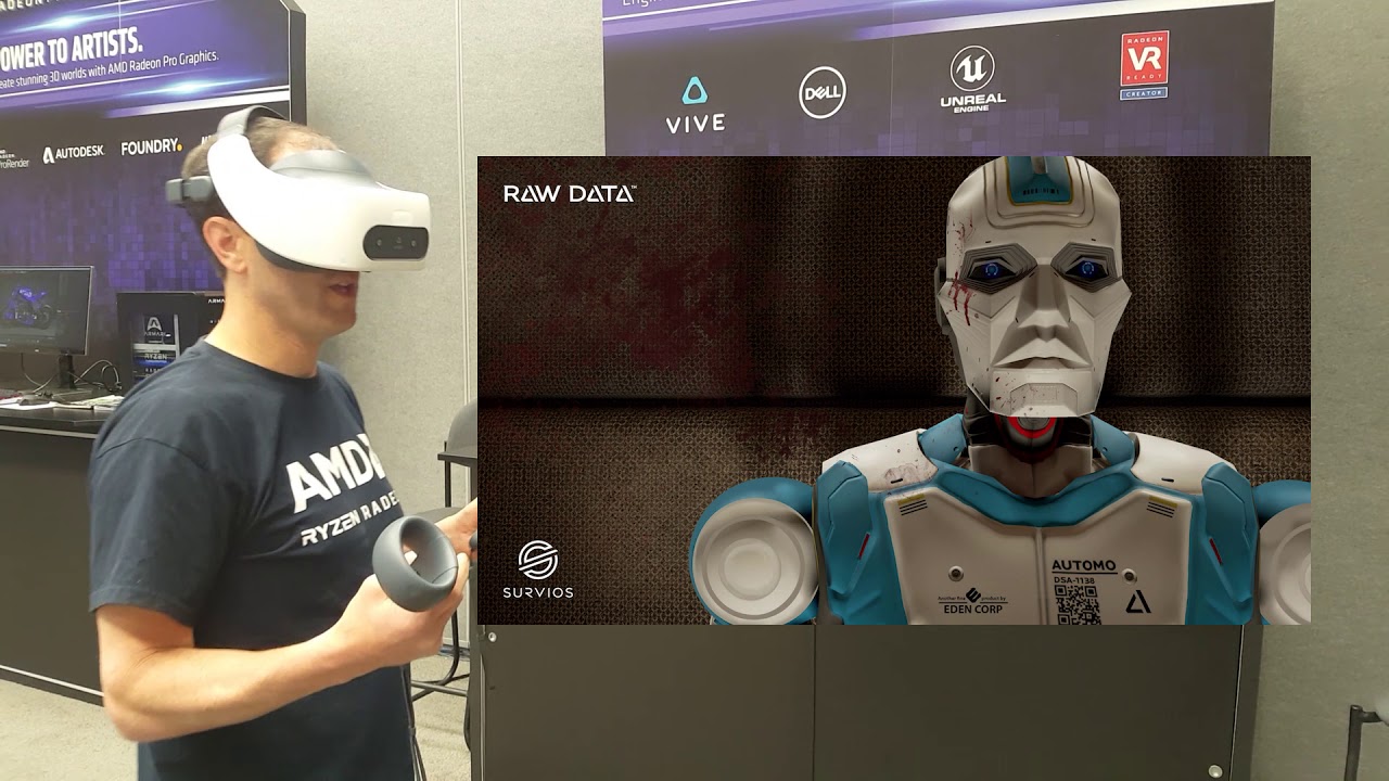 Workstation powered wireless VR with Radeon™ ReLive Pro for VR & HTC VIVE Focus Plus