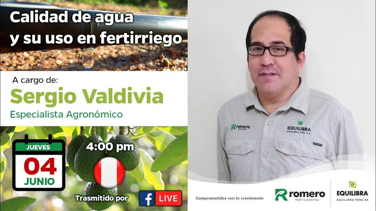 Calidad de agua y su uso en fertirriego