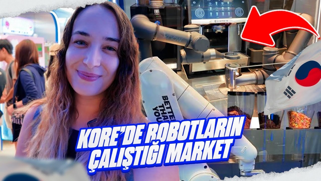 Seul'de Robotların Çalıştığı Market Vlog | Güney Kore'yi Keşfediyoruz