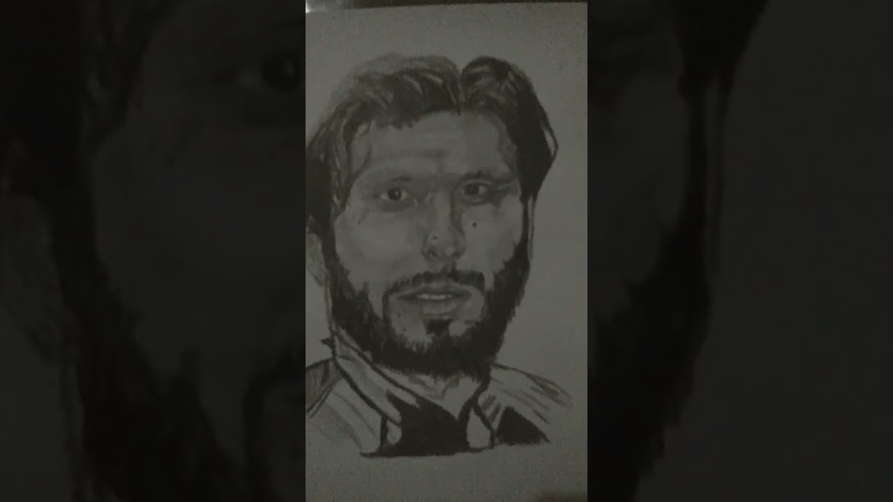 TheBoomBoomMagic! 🏏My sketch of Pakistani cricket legend Shahid Afridi come to life on the canvas!